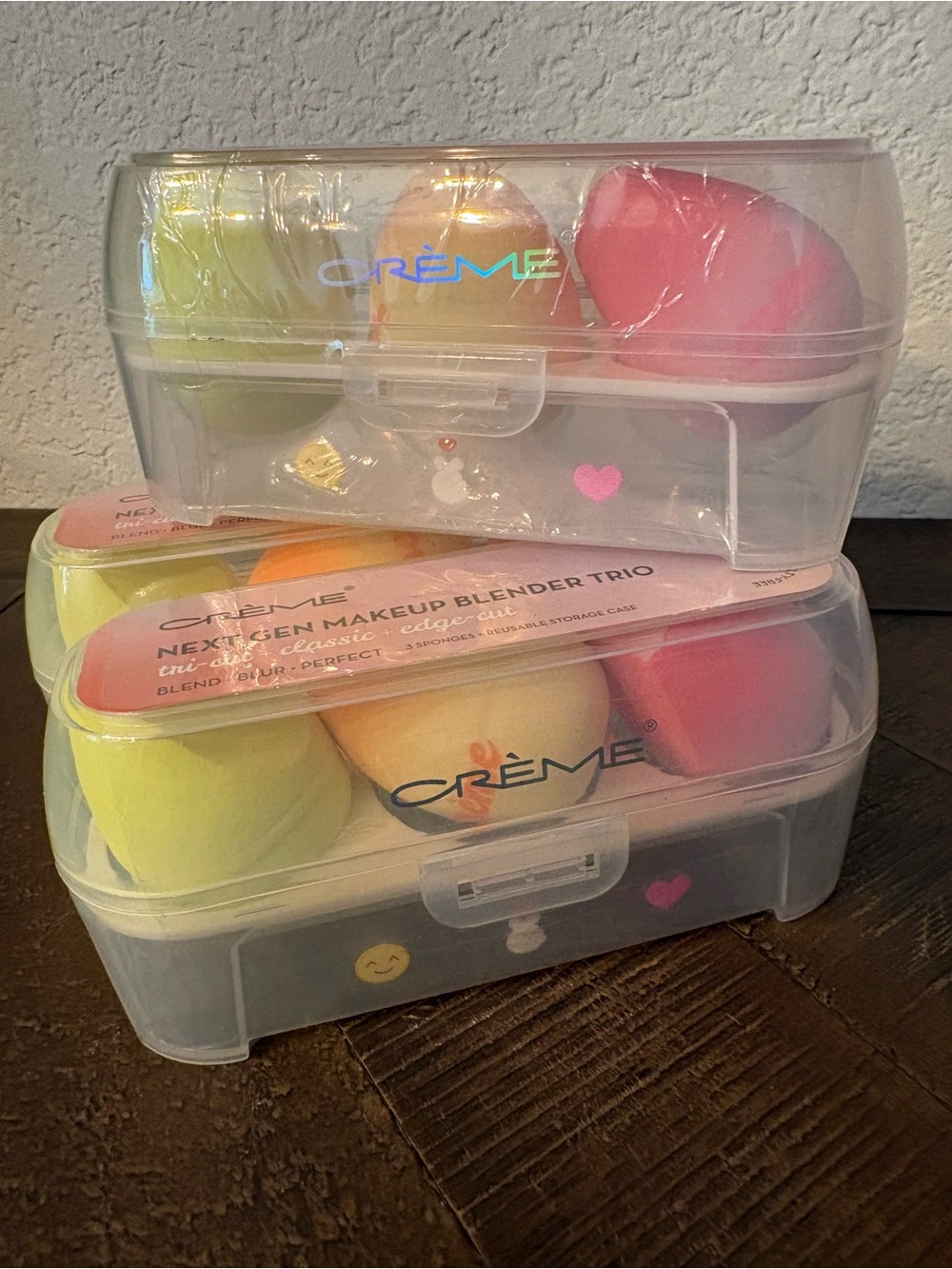 Crème Next-Gen Makeup Blender Trio — Yellow, Peach & Pink set of 3